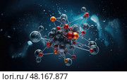 dioxide carbon atom ai generated. Стоковое AI-изображение, AI-художник Vectorwin / Фотобанк Лори