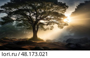 atmosphere light in forest ai generated. Стоковое AI-изображение, AI-художник Vectorwin / Фотобанк Лори