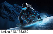 snow winter technology ai generated. Стоковое AI-изображение, AI-художник Vectorwin / Фотобанк Лори