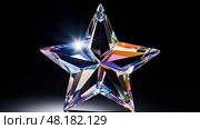 brilliance beveled star ai generated. Стоковое AI-изображение, AI-художник Vectorwin / Фотобанк Лори