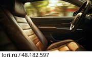 backseat blurred clean car interior ai generated. Стоковое AI-изображение, AI-художник Vectorwin / Фотобанк Лори