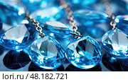 lapis blue gems ai generated. Стоковое AI-изображение, AI-художник Vectorwin / Фотобанк Лори