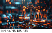 Compliance rule law and regulation graphic interface for business quality policy. Стоковое AI-изображение, AI-художник Anastasy Yarmolovich / Фотобанк Лори