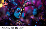 vibrant dark colorful ai generated. Стоковое AI-изображение, AI-художник Vectorwin / Фотобанк Лори
