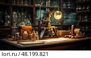 slides laboratory equipment ai generated. Стоковое AI-изображение, AI-художник Vectorwin / Фотобанк Лори