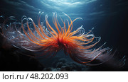 regeneration feather star ai generated. Стоковое AI-изображение, AI-художник Vectorwin / Фотобанк Лори