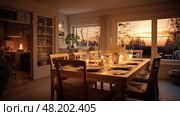 room blurred interior of a home ai generated. Стоковое AI-изображение, AI-художник Vectorwin / Фотобанк Лори