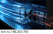 power electrical cable in ducts ai generated. Стоковое AI-изображение, AI-художник Vectorwin / Фотобанк Лори