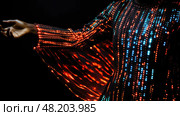 conductive technology textiles ai generated. Стоковое AI-изображение, AI-художник Vectorwin / Фотобанк Лори