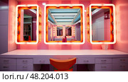 unconventional vanity lights ai generated. Стоковое AI-изображение, AI-художник Vectorwin / Фотобанк Лори