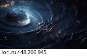 gravity dark matter ai generated. Стоковое AI-изображение, AI-художник Vectorwin / Фотобанк Лори