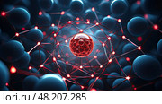 fundamental carbon atom ai generated. Стоковое AI-изображение, AI-художник Vectorwin / Фотобанк Лори