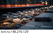 smooth grey stone background ai generated. Стоковое AI-изображение, AI-художник Vectorwin / Фотобанк Лори