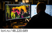 seismic oil and gas computer ai generated. Стоковое AI-изображение, AI-художник Vectorwin / Фотобанк Лори
