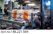 machinery packaging equipment ai generated. Стоковое AI-изображение, AI-художник Vectorwin / Фотобанк Лори