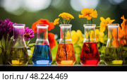 terpenes plant chemistry ai generated. Стоковое AI-изображение, AI-художник Vectorwin / Фотобанк Лори