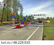 Капитальный ремонт транспортного тоннеля на Сколковском шоссе ( съезд к кампусу " Сколково " ) Редакционное фото, фотограф stargal / Фотобанк Лори