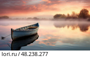 peaceful placid water ai generated. Стоковое AI-изображение, AI-художник Vectorwin / Фотобанк Лори