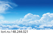 atmosphere seamless blue ai generated. Стоковое AI-изображение, AI-художник Vectorwin / Фотобанк Лори