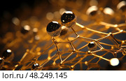 research dna gold ai generated. Стоковое AI-изображение, AI-художник Vectorwin / Фотобанк Лори