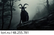 goat black phillip ai generated. Стоковое AI-изображение, AI-художник Vectorwin / Фотобанк Лори