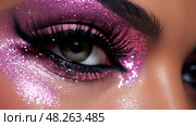shimmery pink and black glitter ai generated. Стоковое AI-изображение, AI-художник Vectorwin / Фотобанк Лори