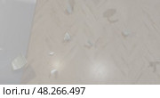 3d render of a broken cup in to small fragments, breaking animation in slow motion. Стоковая анимация, аниматор Сергей Чубаров / Фотобанк Лори