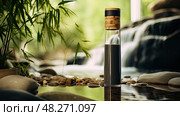 water bamboo charcoal ai generated. Стоковое AI-изображение, AI-художник Vectorwin / Фотобанк Лори