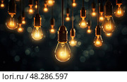 glow light bulbs concept ai generated. Стоковое AI-изображение, AI-художник Vectorwin / Фотобанк Лори