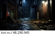 dimly dark gritty background ai generated. Стоковое AI-изображение, AI-художник Vectorwin / Фотобанк Лори