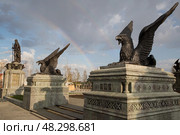 Замок Гарибальди в Самарской области. Редакционное фото, фотограф Ольга Дубровская / Фотобанк Лори