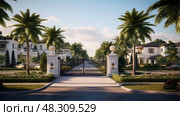luxury housing developments ai generated. Стоковое AI-изображение, AI-художник Vectorwin / Фотобанк Лори