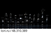 game black chess pieces ai generated. Стоковое AI-изображение, AI-художник Vectorwin / Фотобанк Лори