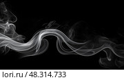 ctrast white smoke on black ai generated. Стоковое AI-изображение, AI-художник Vectorwin / Фотобанк Лори
