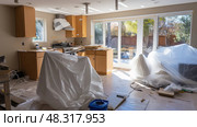 debris kitchen remodel in progress ai generated. Стоковое AI-изображение, AI-художник Vectorwin / Фотобанк Лори