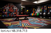 powerlifting weightlifting black ai generated. Стоковое AI-изображение, AI-художник Vectorwin / Фотобанк Лори