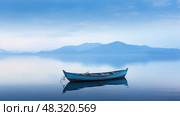 tranquil isolated blue ai generated. Стоковое AI-изображение, AI-художник Vectorwin / Фотобанк Лори