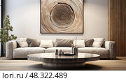 focal wood grain circle ai generated. Стоковое AI-изображение, AI-художник Vectorwin / Фотобанк Лори