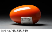 pharmacy orange capsule ai generated. Стоковое AI-изображение, AI-художник Vectorwin / Фотобанк Лори