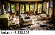graffiti bad house ai generated. Стоковое AI-изображение, AI-художник Vectorwin / Фотобанк Лори