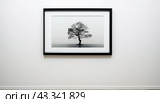 simple black matted frame ai generated. Стоковое AI-изображение, AI-художник Vectorwin / Фотобанк Лори