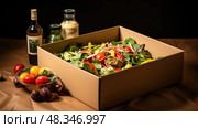 kit boxed food ai generated. Стоковое AI-изображение, AI-художник Vectorwin / Фотобанк Лори