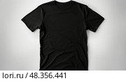 crewneck blank t-shirt black ai generated. Стоковое AI-изображение, AI-художник Vectorwin / Фотобанк Лори
