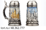 german beer stein illustration ai generated. Стоковое AI-изображение, AI-художник Vectorwin / Фотобанк Лори
