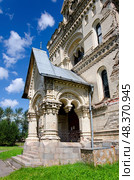 Собор Спаса Нерукотворного Образа в селе Кукобой. Крыльцо. (2024 год). Стоковое фото, фотограф Светлана Труфанова / Фотобанк Лори