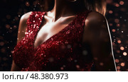 glitter red sparkles ai generated. Стоковое AI-изображение, AI-художник Vectorwin / Фотобанк Лори