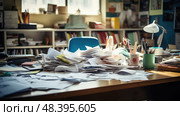 blur office out of focus ai generated. Стоковое AI-изображение, AI-художник Vectorwin / Фотобанк Лори