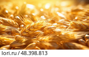 malt beer grain ai generated. Стоковое AI-изображение, AI-художник Vectorwin / Фотобанк Лори