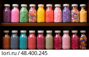 nonpareils sprinkles bottle ai generated. Стоковое AI-изображение, AI-художник Vectorwin / Фотобанк Лори