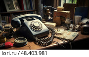 mimeograph old office equipment ai generated. Стоковое AI-изображение, AI-художник Vectorwin / Фотобанк Лори
